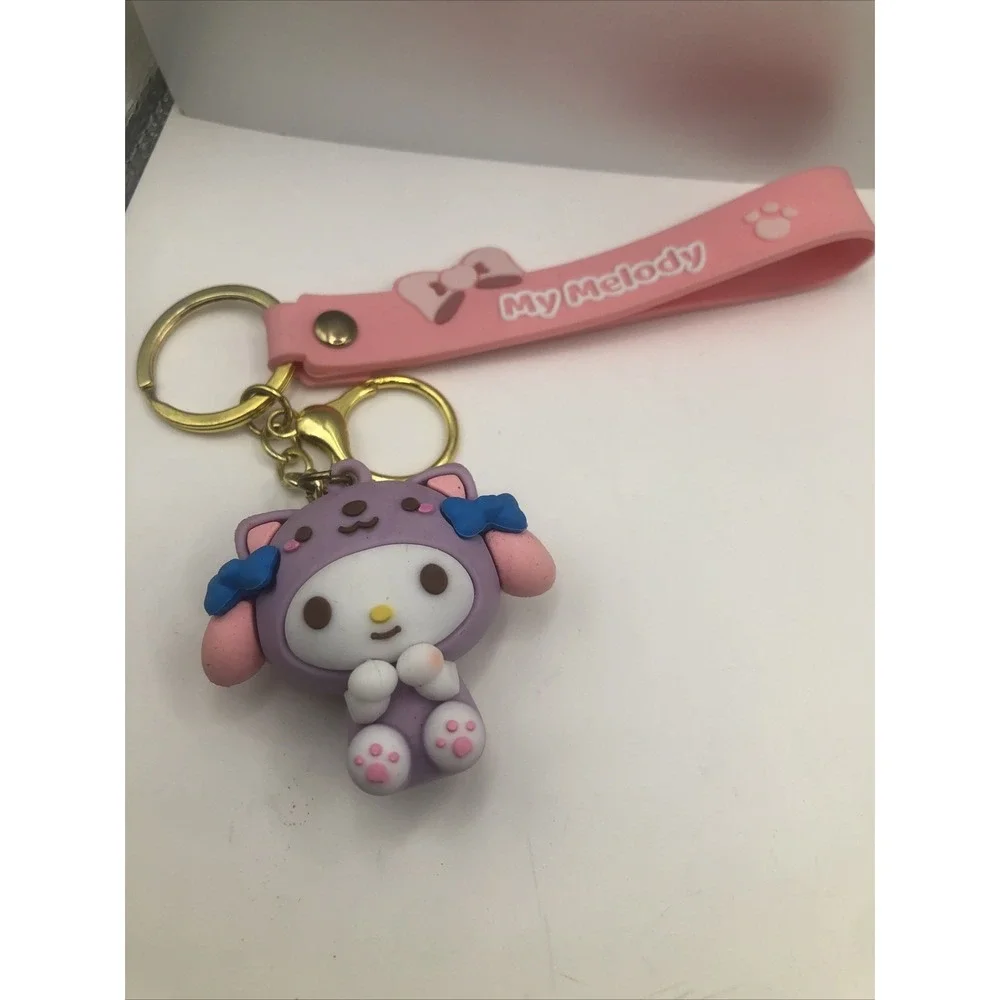 Sanrio Hello Kity Keychain 3D PVC, Charm Backpack My Melody